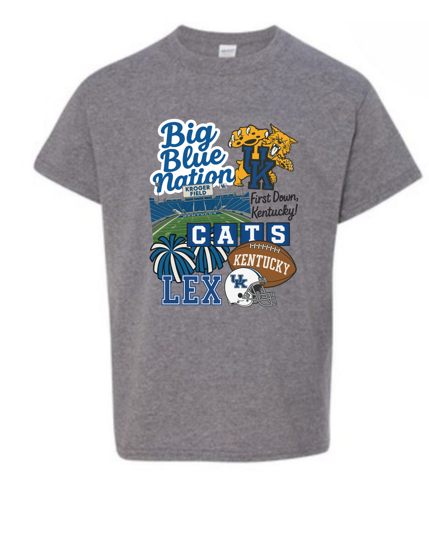 YOUTH Big Blue Nation Collage (Gildan)