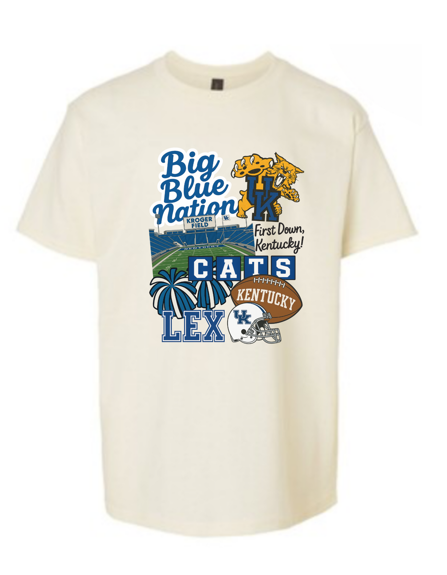 YOUTH Big Blue Nation Collage (Gildan)