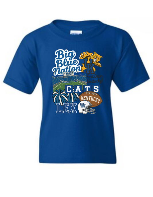YOUTH Big Blue Nation Collage (Gildan)